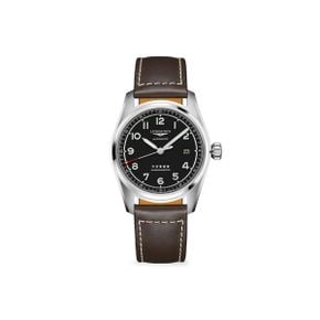 Longines Longines Spirit 스테인리스 스틸  레더 스트랩 워치 시계 9170772