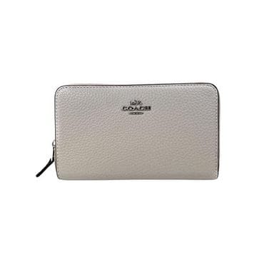  미국 코치 여성지갑 COACH Pebbled 레더 Medium ID Zip Wallet in Steam/Silver 1347013