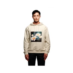 Flower Graphic Hoodie_Oatmeal