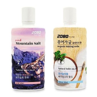  2080 퓨어가글 750ml 상쾌한 민트향 구강청결제