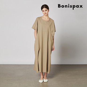 보니스팍스 U넥 루즈핏 하프 롱 원피스 (XO3OP025M0)
