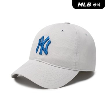 MLB [코리아공식]N-COVER 언스트럭쳐 볼캡 NY (Grey)