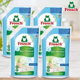  프로쉬 Frosch 독일 식기세척기 헹굼보조용 린스 750ml 파우치절약형 4개