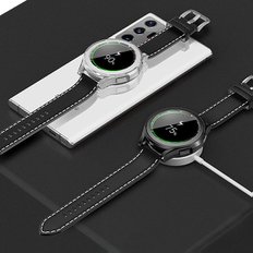 갤럭시워치4 클래식 범퍼커버 슬림 하드 투명 강화유리 필름 케이스 42mm