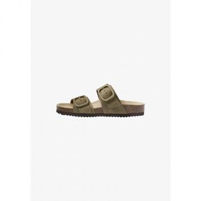 4590593 OYSHO BUCKLE - Mules khaki