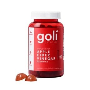 Goli Nutrition 사과 사이다 식초 비건 구미 - 60ct, 골리 영양 건강식품