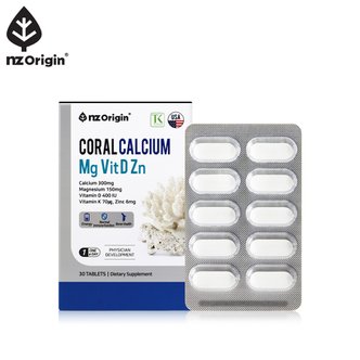 엔젯오리진 코랄 칼슘 마그네슘 비타민D 아연(1,600mgx30정) x1통