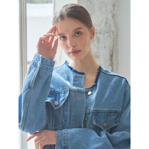 planet-86 non collar denim jacket_blue