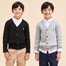 [BEANPOLE KIDS] 24SS [Essential] 면 케이블 가디건 (2종 택1)