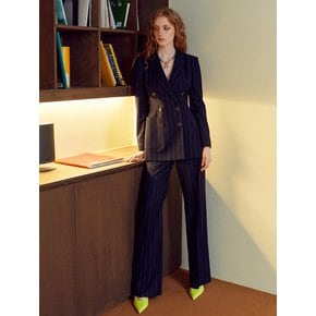 [TA221PT01P] double breast stripe suit(pants)-blue