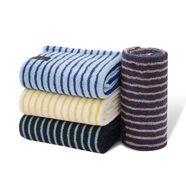 송월타올 솔리드 스트라이프 220g 호텔수건+텀블러(리차드) 선물세트