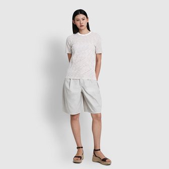 JAJU 여 슬럽 반팔 티셔츠 J116201081072