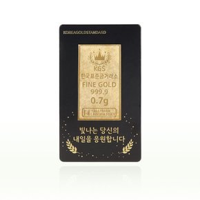 순도 999.9 골드바 0.7g 부모님 기념일 생일 수험 행운