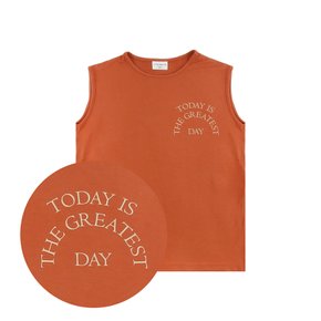 COOL SLEEVELESS TEE : BRICK