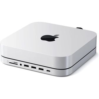  일본 사테치 허브 Satechi USBC Stand Hub M.2 SATA SSD Slot M1 M2 Mac Mini Data Port Micro/S