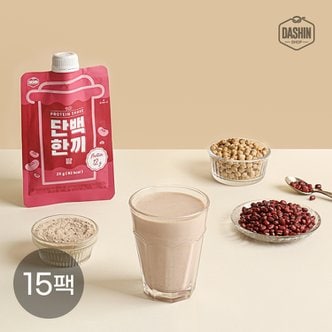 다신샵 고단백 곡물쉐이크 단백한끼 팥 15개 / 식사대용 개별포장
