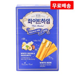 화이트하임 47g X 12 크라운 개별포장 크림&헤이즐넛 간식 과자