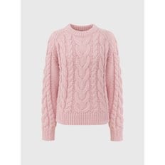 그레이디스 케이블 울 니트_핑크 / GLADYS CABLE WOOL KNIT_PINK