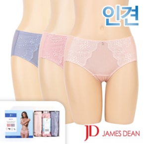 쾌적한 인견 레이스 맥시헴팬티3매입세트(JHWPA085)90-105