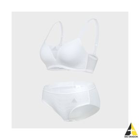 아디다스 UNDERWEAR 메쉬 볼륨 서포트 브라팬티 WH