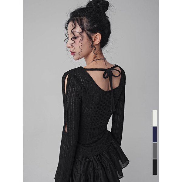 비아 슬래쉬 골지 티_4Colors