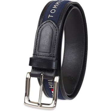  영국 타미힐피거 머플러 Tommy Hilfiger Men`s Sw-11tl02x032-blk-32 Belt Black/Navy Medium 15