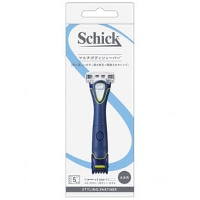 Schick + vio (시크) 피지카 멀티 바디 면도기 (칼날 첨부 교체 칼날 1코) 트리머 스킨 가드