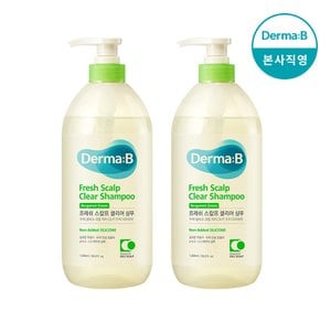 더마비 [1+1] 프레쉬 스칼프 클리어 샴푸 1000ml [베르가못그린]