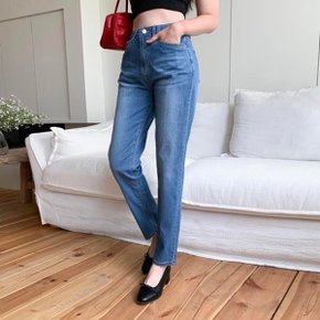 여자 데일리 캐주얼 슬림핏 스트레이트 데님 청바지