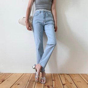 여자 데일리 캐주얼 슬림핏 스트레이트 데님 청바지