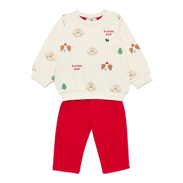 [여주점] [오프라벨 여주점] 블루독베이비 (CR) 포인핸드 X-MAS 상하세트B (44C13-610-11)