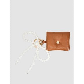 Ballchain Mini Pouch Charm_PEARL BROWN