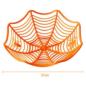 거미줄 사탕 접시 (오렌지)