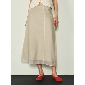 See-through Layered Skirts_CTS608(3Color)