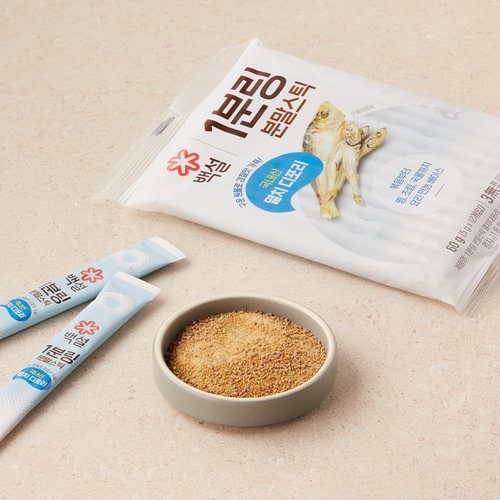 백설 1분링 분말스틱 국내산 멸치 디포리 60G