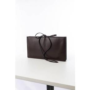 26FW 피비 파일로 클러치 파우치 EB14LT0246 803CHS CHOC BROWN SILVER