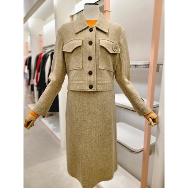 [여주점] 여성 스탠드 카라 울100% 싱글 자켓 (ITNAWJK670A)