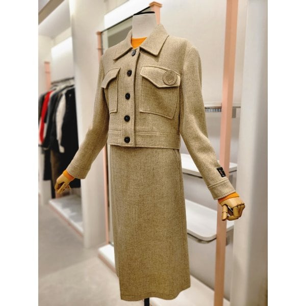 [여주점] 여성 스탠드 카라 울100% 싱글 자켓 (ITNAWJK670A)