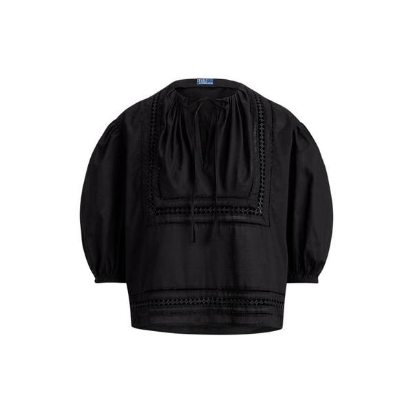 여성 레이스 트림 코튼 셔츠(WMPOSHTNDO21136001)