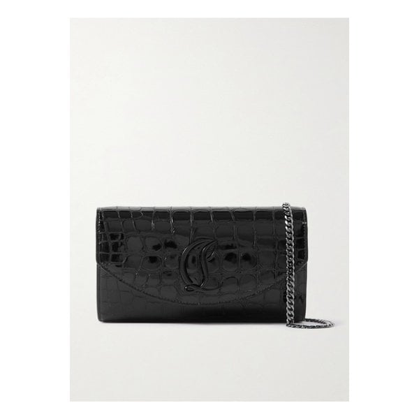 루비54 크로커다일 이펙트 가죽 숄더 백 블랙 1647597336352448