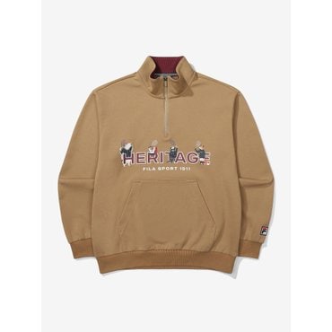 휠라 [FILA 휠라] 휠라X푸빌라 콜라보 신세계 단독상품  유니 컴포트핏 반집업 (FS2POF4P01X_CAL ) S3