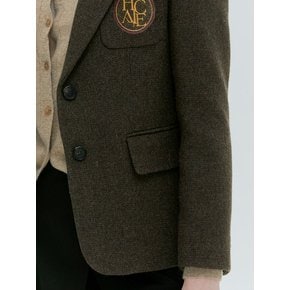 CLASSIC TWO BUTTON WOOL JACKET [FRENCH BROWN]