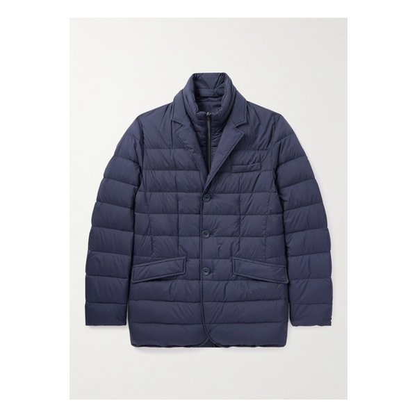 라 자카 컨버터블 퀼팅 나일론 다운 재킷 블루 46376663162875001