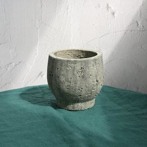 러프 그린 빈티지토분 인테리어 시멘트 도자기 카페 화분 15호