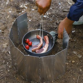 10단 가스버너 바람막이 접이식 캠핑 화로대