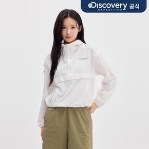 프레시벤트 여성 아노락 크롭 바람막이 (WHITE)