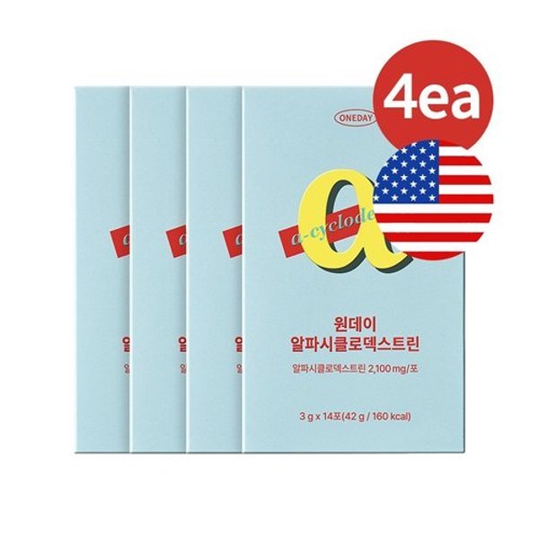 원데이 알파CD 파인애플맛 4박스