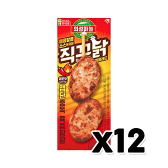  의성마늘직꾸닭 매콤레드 닭꼬치 100g x 12개