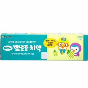 케이엠제약 뉴 뽀로로치약 저불소 메론향 90g X ( 3매입 )