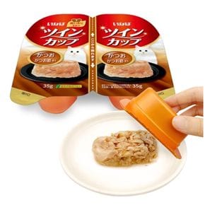 고양이 캔간식 트윈컵 가다랑어 70g 1P 영양 기호성